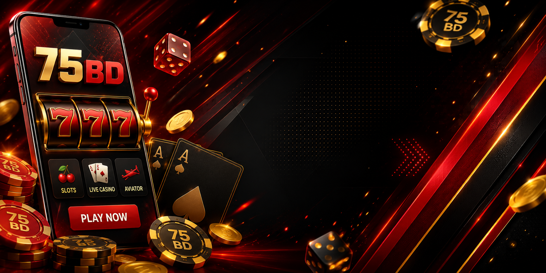 75BD casino app banner