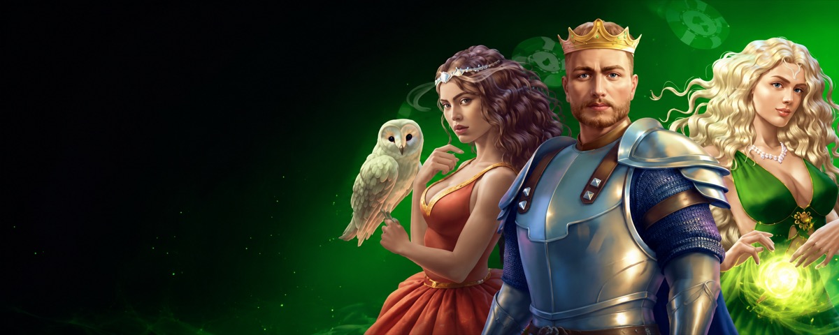 Asino Casino Spielfiguren – König, Königin und Magierin als Symbol für das Spielangebot