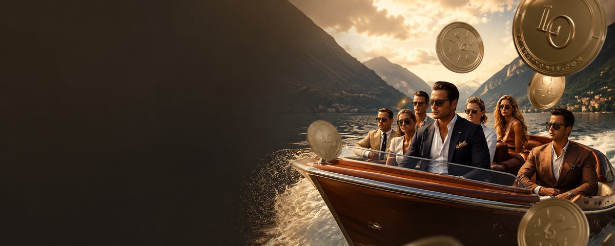 Lucky Ones Casino – luxuriöses Bootserlebnis mit Goldmünzen als Symbol für das Willkommenspaket